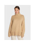 Tommy Hilfiger Поло Blend WW0WW35763 Бежов Oversize - Pepit.bg
