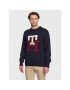 Tommy Hilfiger Пуловер Bold Monogram MW0MW28045 Тъмносин Oversize - Pepit.bg