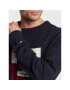 Tommy Hilfiger Пуловер Bold Monogram MW0MW28045 Тъмносин Oversize - Pepit.bg