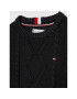 Tommy Hilfiger Пуловер Essential KG0KG06201 D Черен Regular Fit - Pepit.bg