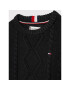 Tommy Hilfiger Пуловер Essential KG0KG06201 M Черен Regular Fit - Pepit.bg