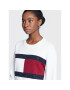 Tommy Hilfiger Пуловер Flag WW0WW37457 Бял Regular Fit - Pepit.bg