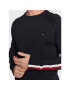 Tommy Hilfiger Пуловер Global MW0MW29038 Тъмносин Regular Fit - Pepit.bg