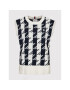 Tommy Hilfiger Пуловер Houndstooth WW0WW34344 Тъмносин Relaxed Fit - Pepit.bg