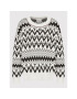 Tommy Hilfiger Пуловер Icons Fair Isle WW0WW31437 Бял Oversize - Pepit.bg