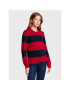 Tommy Hilfiger Пуловер Striped Button WW0WW35263 Розов Regular Fit - Pepit.bg
