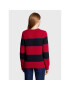 Tommy Hilfiger Пуловер Striped Button WW0WW35263 Розов Regular Fit - Pepit.bg