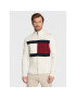 Tommy Hilfiger Пуловер Structure Flag MW0MW25343 Бял Regular Fit - Pepit.bg