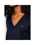 Tommy Hilfiger Пуловер V-Neck WW0WW29875 Тъмносин Regular Fit - Pepit.bg