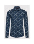 Tommy Hilfiger Риза Floral Print MW0MW23296 Тъмносин Slim Fit - Pepit.bg