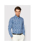 Tommy Hilfiger Риза Flower Print MW0MW20816 Син Slim Fit - Pepit.bg