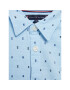 Tommy Hilfiger Риза Mini Print Stretch Oxford KB0KB08009 D Син Regular Fit - Pepit.bg