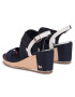 Tommy Hilfiger Сандали Basic Hardware Mid Wedge FW0FW04945 Тъмносин - Pepit.bg