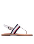 Tommy Hilfiger Сандали Corporate Webbing Flat Sandal FW0FW06232 Бял - Pepit.bg