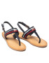 Tommy Hilfiger Сандали Corporate Webbing Flat Sandal FW0FW06232 Тъмносин - Pepit.bg