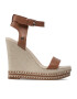 Tommy Hilfiger Сандали Elevated Signature Wedge Sandal FW0FW06296 Кафяв - Pepit.bg