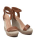 Tommy Hilfiger Сандали Elevated Signature Wedge Sandal FW0FW06296 Кафяв - Pepit.bg