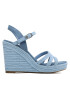 Tommy Hilfiger Сандали Essential Wedge Sandal FW0FW07159 Син - Pepit.bg