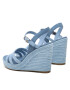 Tommy Hilfiger Сандали Essential Wedge Sandal FW0FW07159 Син - Pepit.bg