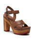 Tommy Hilfiger Сандали Feminine High Heel Clog Sandal FW0FW06242 Кафяв - Pepit.bg