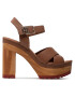 Tommy Hilfiger Сандали Feminine High Heel Clog Sandal FW0FW06242 Кафяв - Pepit.bg