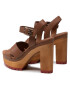 Tommy Hilfiger Сандали Feminine High Heel Clog Sandal FW0FW06242 Кафяв - Pepit.bg