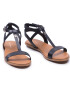 Tommy Hilfiger Сандали Feminine Leather Flat Sandal FW0FW05628 Черен - Pepit.bg