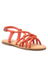 Tommy Hilfiger Сандали Flat Strappy Sandal FW0FW06668 Червен - Pepit.bg