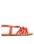 Tommy Hilfiger Сандали Flat Strappy Sandal FW0FW06668 Червен - Pepit.bg