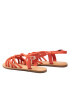 Tommy Hilfiger Сандали Flat Strappy Sandal FW0FW06668 Червен - Pepit.bg