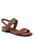 Tommy Hilfiger Сандали Hardware Flat Sandal FW0FW07094 Кафяв - Pepit.bg