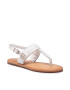 Tommy Hilfiger Сандали Hardware Th Flat Leather Sandal FW0FW05912 Бял - Pepit.bg