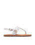 Tommy Hilfiger Сандали Hardware Th Flat Leather Sandal FW0FW05912 Бял - Pepit.bg