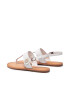 Tommy Hilfiger Сандали Hardware Th Flat Leather Sandal FW0FW05912 Бял - Pepit.bg