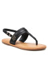 Tommy Hilfiger Сандали Hardware Th Flat Leather Sandal FW0FW05912 Черен - Pepit.bg