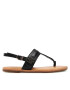 Tommy Hilfiger Сандали Hardware Th Flat Leather Sandal FW0FW05912 Черен - Pepit.bg