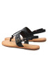 Tommy Hilfiger Сандали Hardware Th Flat Leather Sandal FW0FW05912 Черен - Pepit.bg