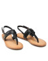 Tommy Hilfiger Сандали Hardware Th Flat Leather Sandal FW0FW05912 Черен - Pepit.bg