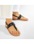 Tommy Hilfiger Сандали Hardware Th Flat Leather Sandal FW0FW05912 Черен - Pepit.bg