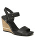 Tommy Hilfiger Сандали Hardware Wedge Sandal FW0FW07074 Черен - Pepit.bg