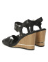 Tommy Hilfiger Сандали Hardware Wedge Sandal FW0FW07074 Черен - Pepit.bg