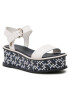 Tommy Hilfiger Сандали New Artisanal Flatform FW0FW07022 Бял - Pepit.bg
