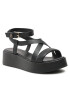 Tommy Hilfiger Сандали New Flatform Strap FW0FW07245 Черен - Pepit.bg