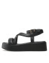 Tommy Hilfiger Сандали New Flatform Strap FW0FW07245 Черен - Pepit.bg