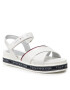 Tommy Hilfiger Сандали Platform Velcro Sandal T3A2-32178-0774 S Бял - Pepit.bg