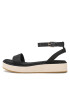 Tommy Hilfiger Сандали Rope Flatform FW0FW07019 Черен - Pepit.bg