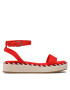 Tommy Hilfiger Сандали Rope Flatform FW0FW07019 Червен - Pepit.bg