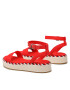 Tommy Hilfiger Сандали Rope Flatform FW0FW07019 Червен - Pepit.bg