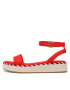 Tommy Hilfiger Сандали Rope Flatform FW0FW07019 Червен - Pepit.bg