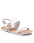 Tommy Hilfiger Сандали Round Th Flat Sandal FW0FW06230 Бял - Pepit.bg